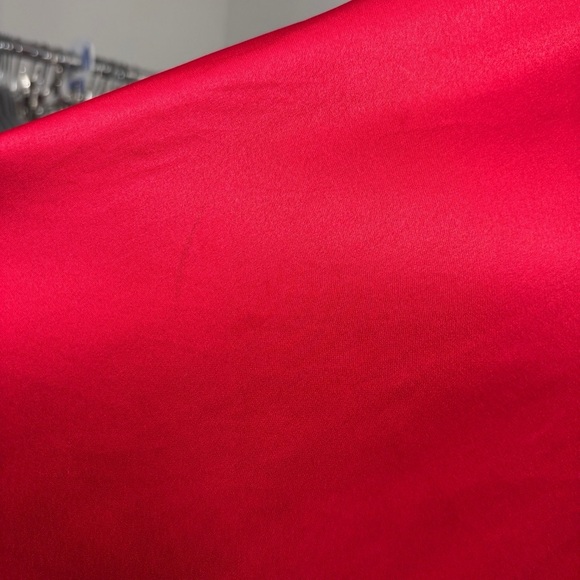 Victoria's Secret Red Lace Slip Nightie Mini Dress Slit M Satin - Picture 6 of 10